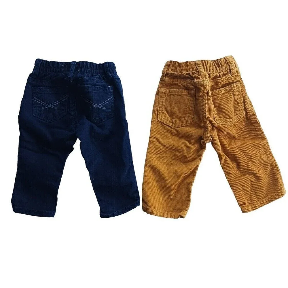 Baby Gap Jeans Leggings Bundle 6-12 Months, Denim with Stretch Adjustable Waist